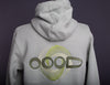 OOODie Spiral in monochrome on Sage Green