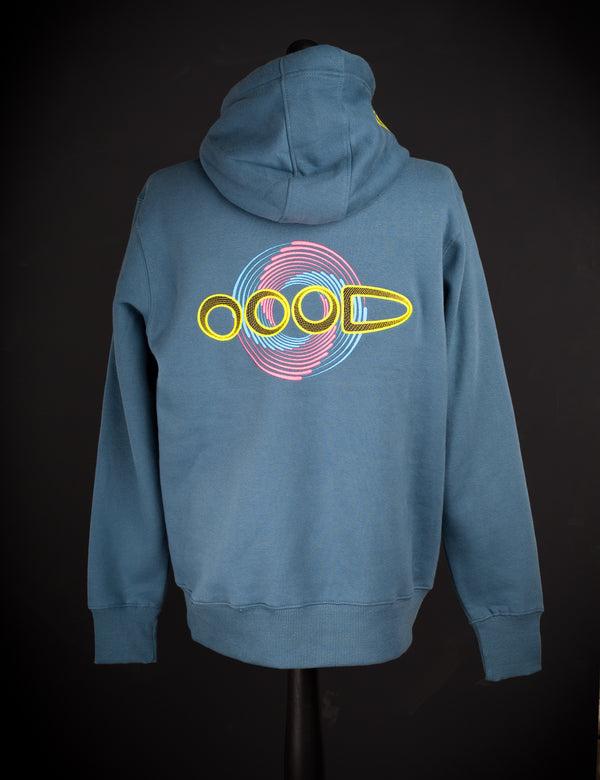 OOODIE Spiral in Fluro on Ocean Blue