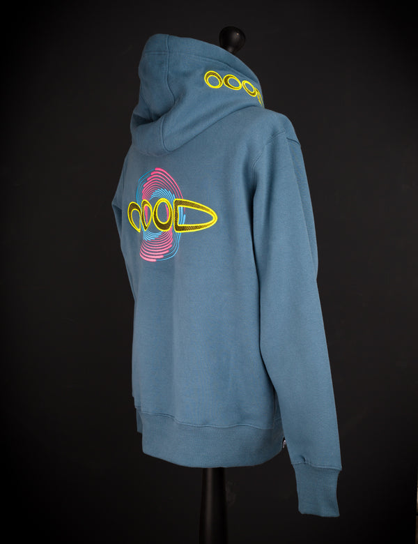 OOODIE Spiral in Fluro on Ocean Blue