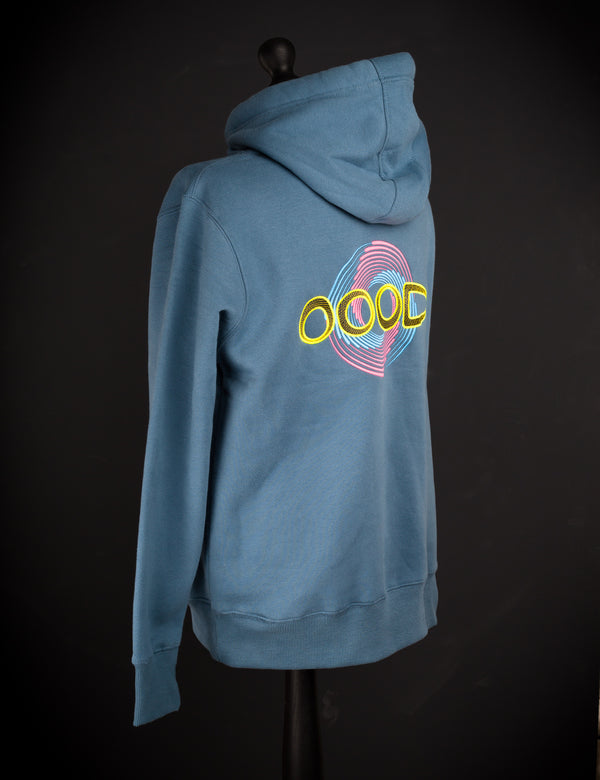 OOODIE Spiral in Fluro on Ocean Blue