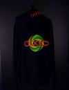 OOODIE Spiral in Fluro on French Navy