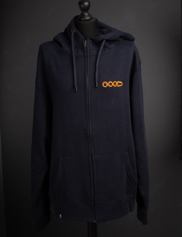 OOODIE Spiral in Fluro on French Navy