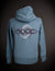 OOODie Spiral in monochrome on Ocean Blue