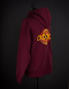 OOODIE Spiral in Fluro on Maroon