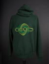 OOODie Spiral in monochrome on Green