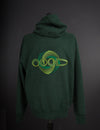 OOODie Spiral in monochrome on Green