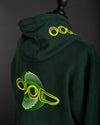 OOODIE Spiral in Fluro on Green