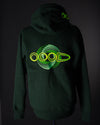 OOODIE Spiral in Fluro on Green