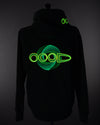OOODIE Spiral in Fluro on Green
