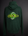 OOODIE Spiral in Fluro on Green