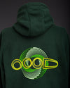 OOODIE Spiral in Fluro on Green