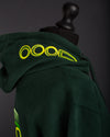 OOODIE Spiral in Fluro on Green