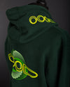 OOODIE Spiral in Fluro on Green