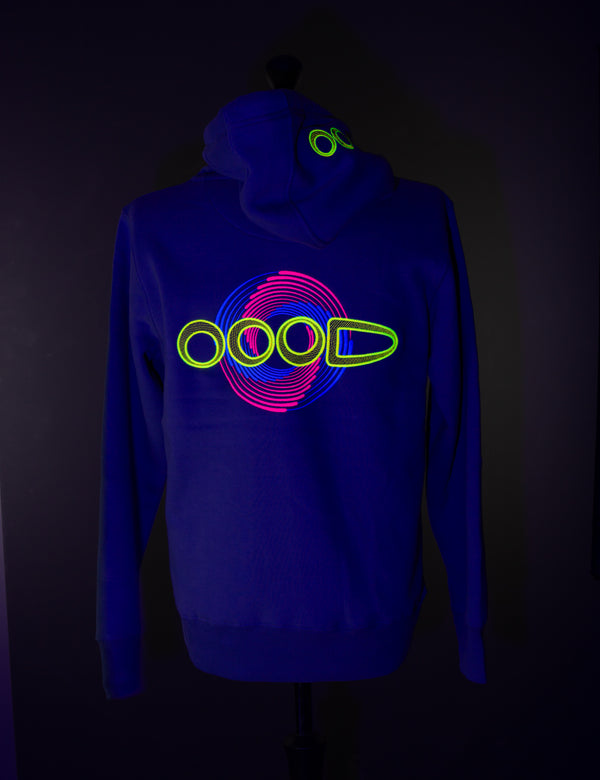 OOODIE Spiral in Fluro on Ocean Blue