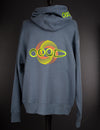OOODie Spiral in Fluro on Stone Blue
