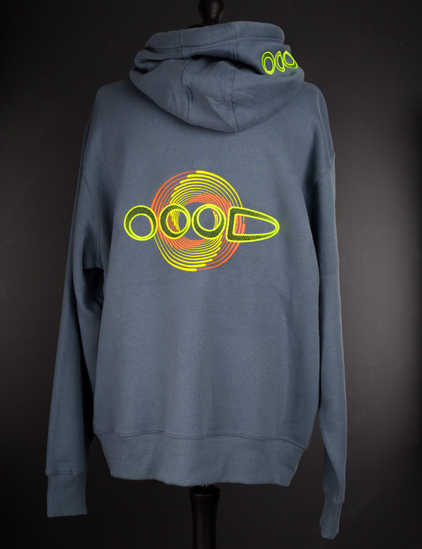OOODie Spiral in Fluro on Stone Blue
