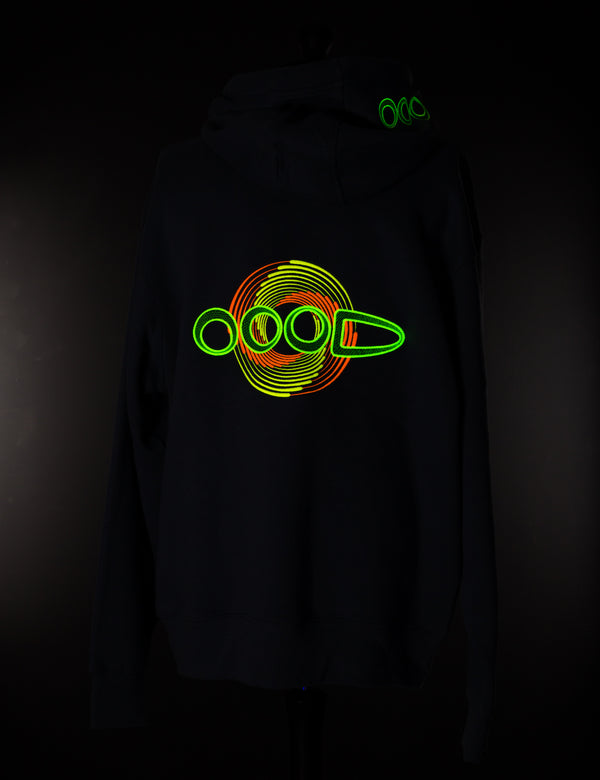 OOODie Spiral in Fluro on Stone Blue