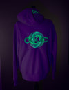 OOODIE Spiral in Fluro on Sage Green