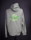OOODIE Spiral in Fluro on Sage Green